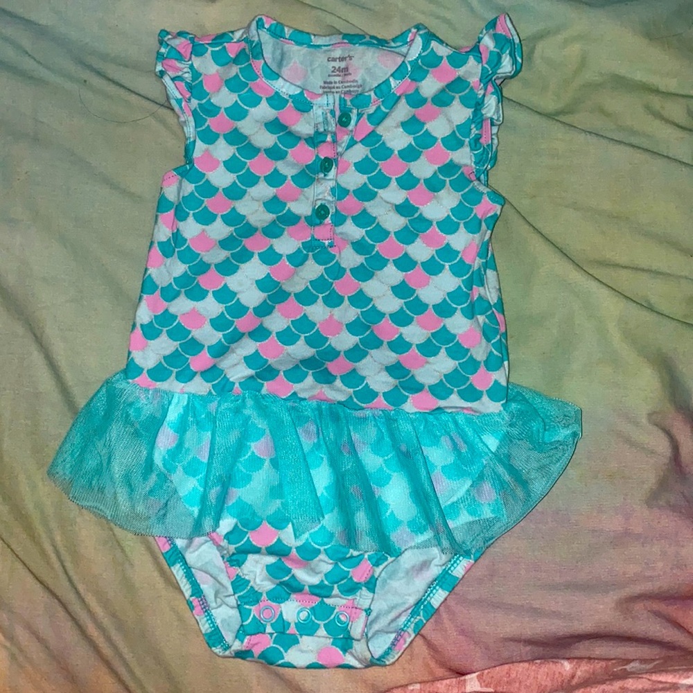 Baby girl mermaid bodysuit